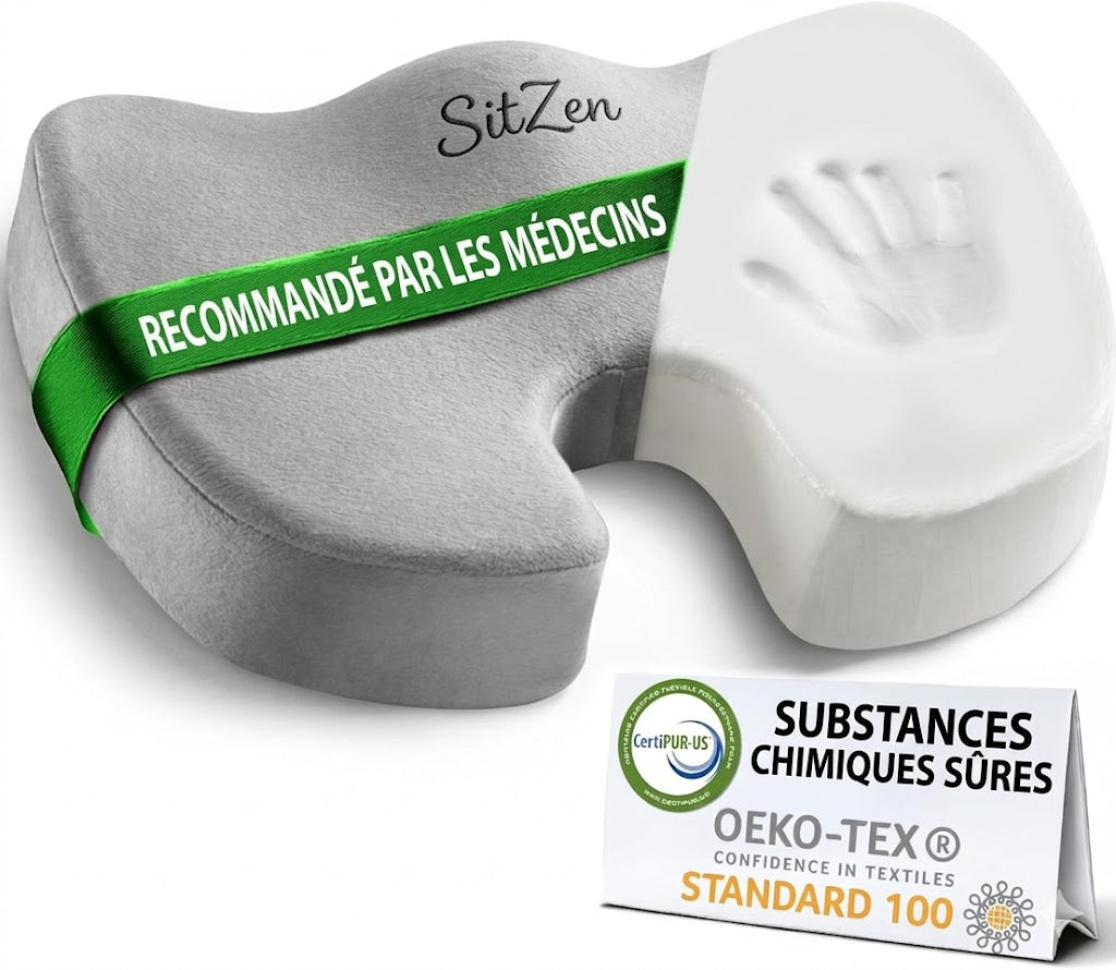 SitZen™ — Coussin Orthopédique Mémoire de Forme