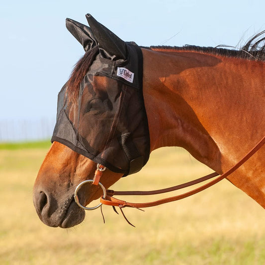 Masque Anti-Mouches Cheval — Protection Maximale, Taille Universelle Ajustable