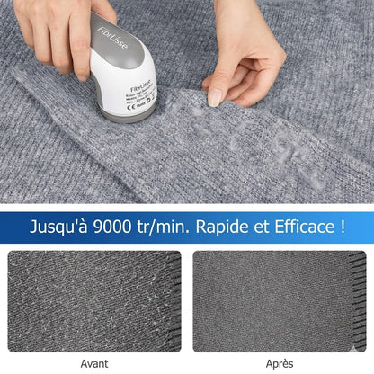 FibrLisse™ — Rasoir Anti Bouloche Rechargeable (numéro 1)