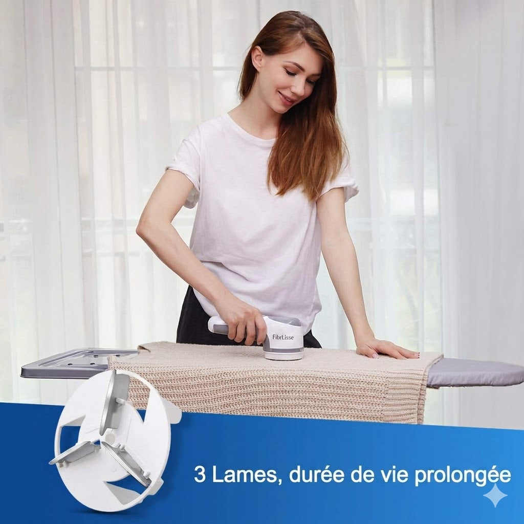 FibrLisse™ — Rasoir Anti Bouloche Rechargeable (numéro 1)