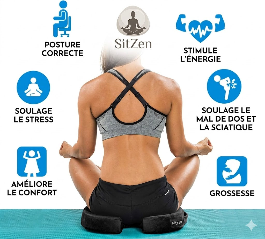 SitZen™ — Coussin Orthopédique Mémoire de Forme