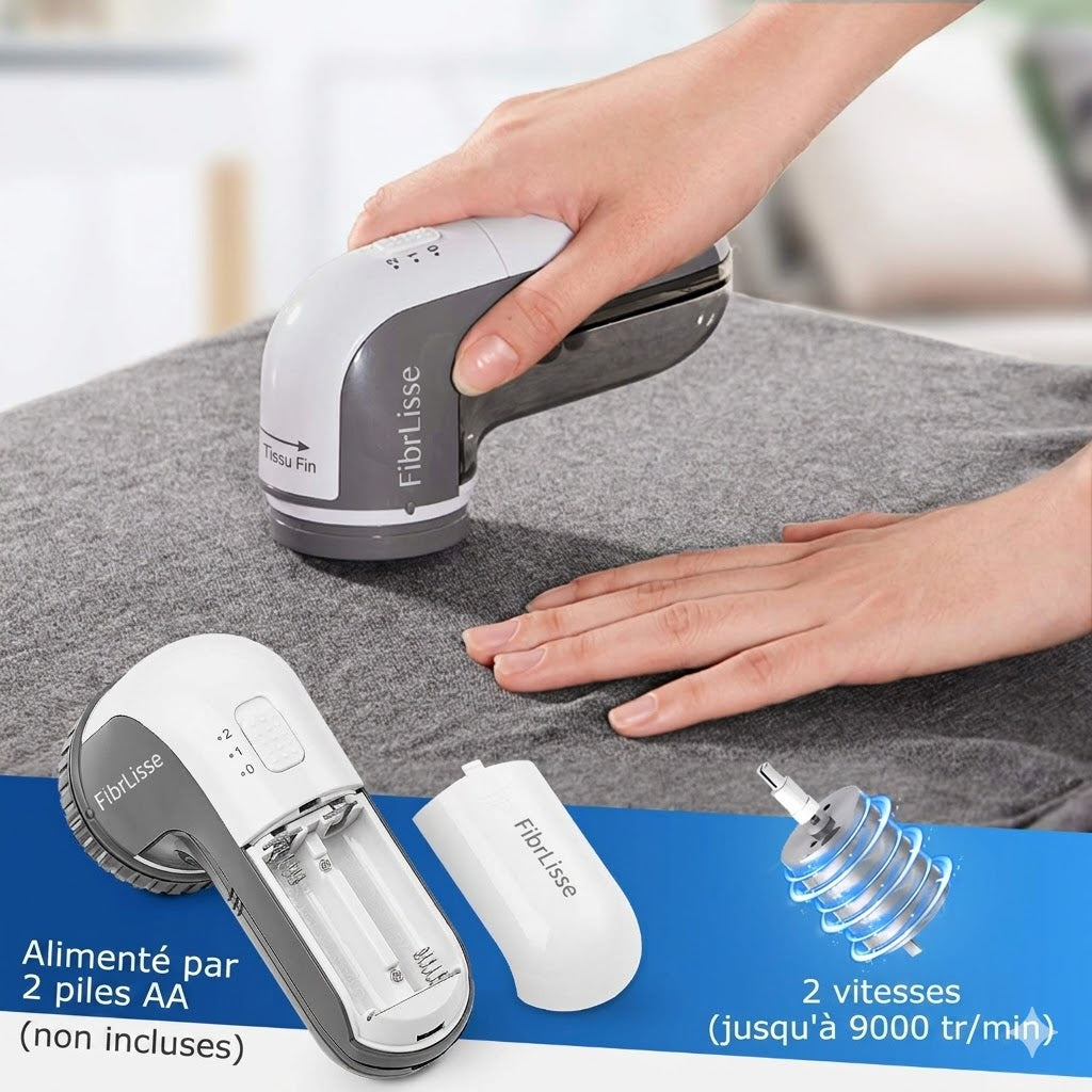 FibrLisse™ — Rasoir Anti Bouloche Rechargeable (numéro 1)