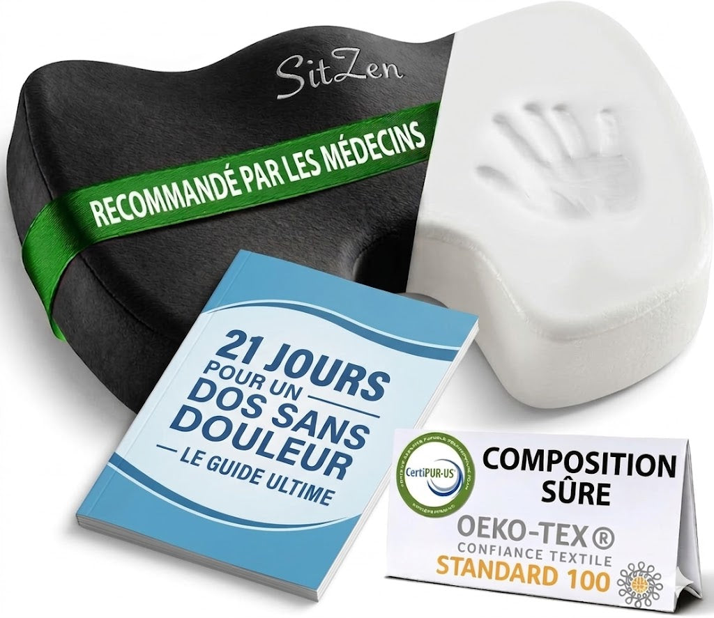 SitZen™ — Coussin Orthopédique Mémoire de Forme