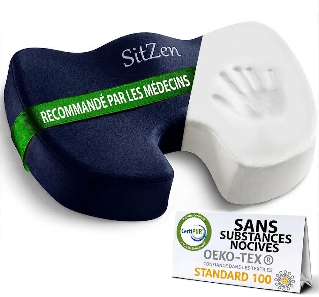 SitZen™ — Coussin Orthopédique Mémoire de Forme