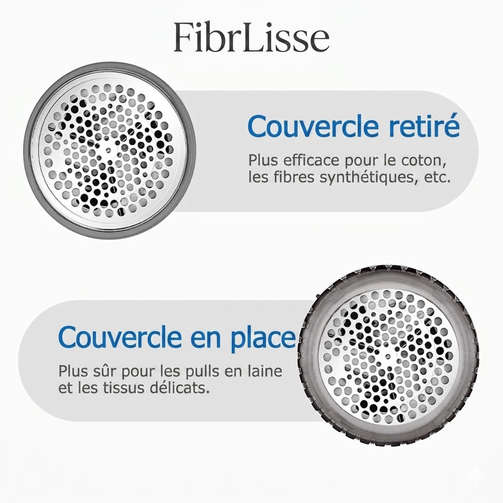 FibrLisse™ — Rasoir Anti Bouloche Rechargeable (numéro 1)
